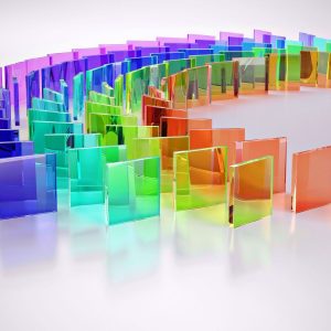 Kính Cường lực sơn mầu ốp tường