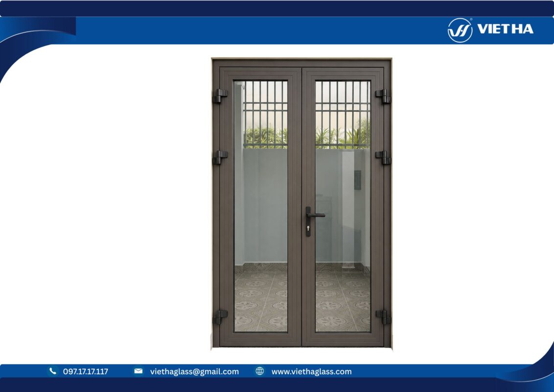 Cửa đi nhôm Xingfa mở quay 2 cánh