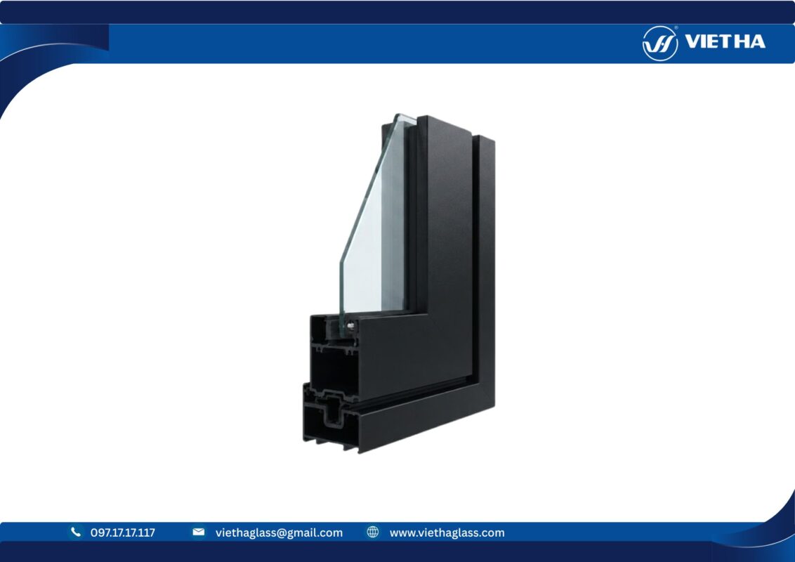 Nhôm Xingfa hệ 63 dùng cho cửa xếp trượt