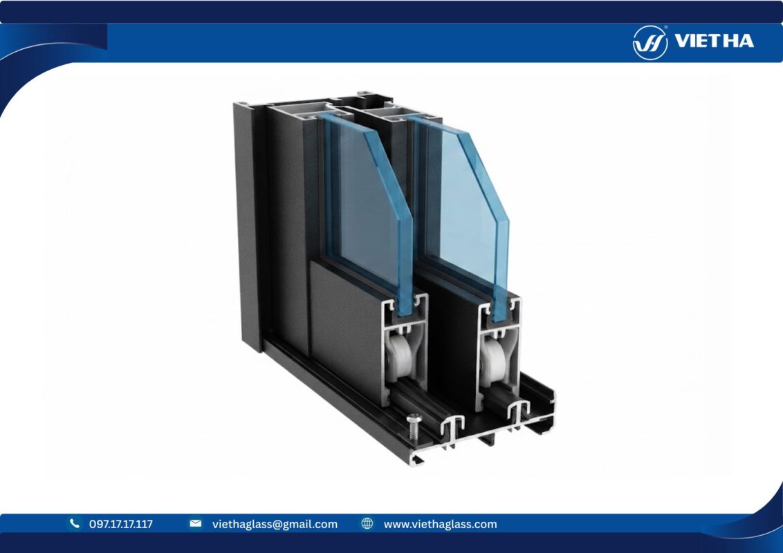 Nhôm Xingfa hệ 93 dùng cho cửa mở lùa