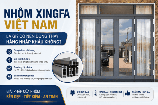 Cửa nhôm Xingfa Việt Nam chất lượng cao tại Thái Bình