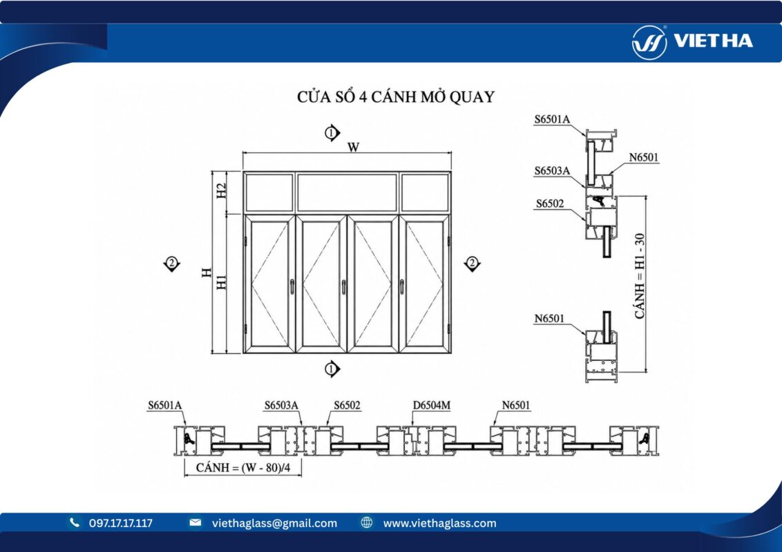 Cửa sổ nhôm BLK