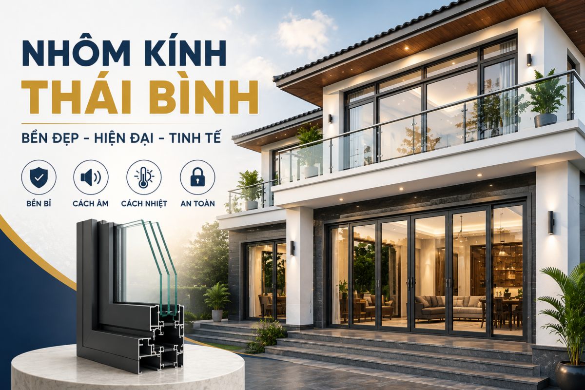 Nhôm kính Thái Bình - báo giá và các hệ nhôm phổ biến