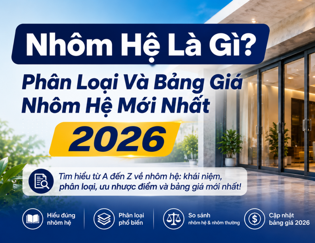 Nhôm hệ là gì - phân loại và bảng giá nhôm hệ mới nhất 2026