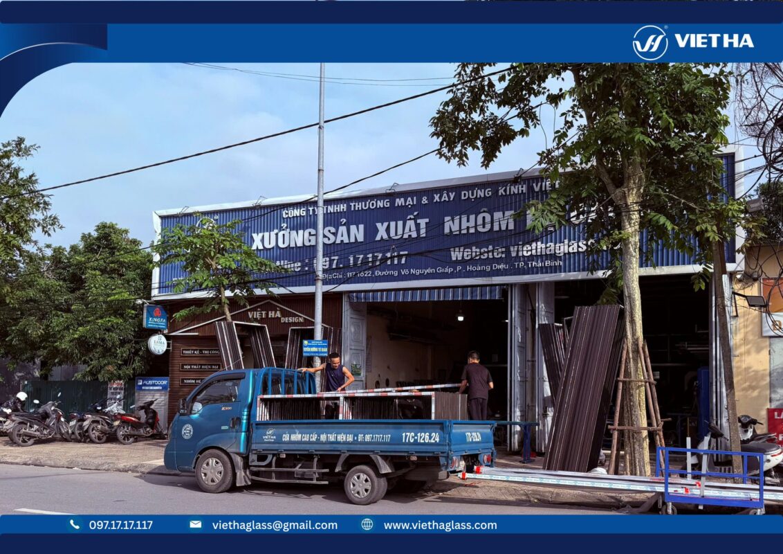 Xưởng nhôm kính Việt Hà tại Thái Bình