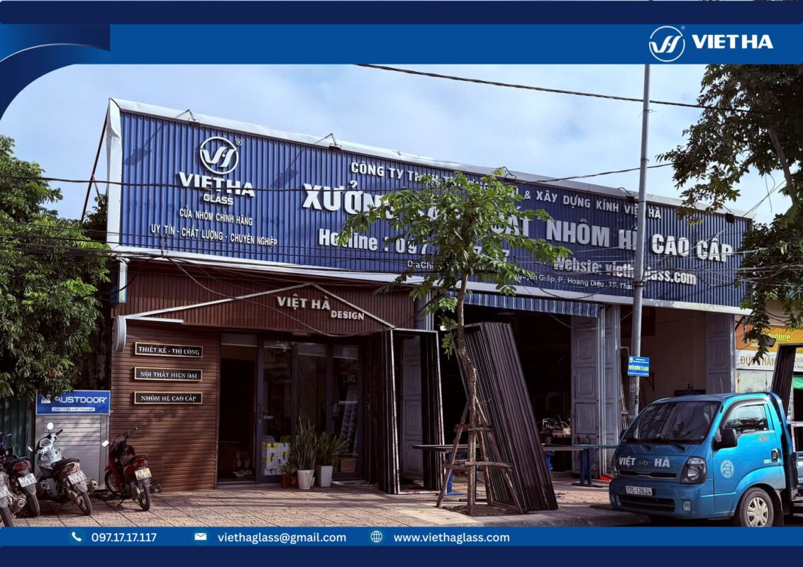 Xưởng sản xuất cửa nhôm kính Việt Hà tại Thái Bình