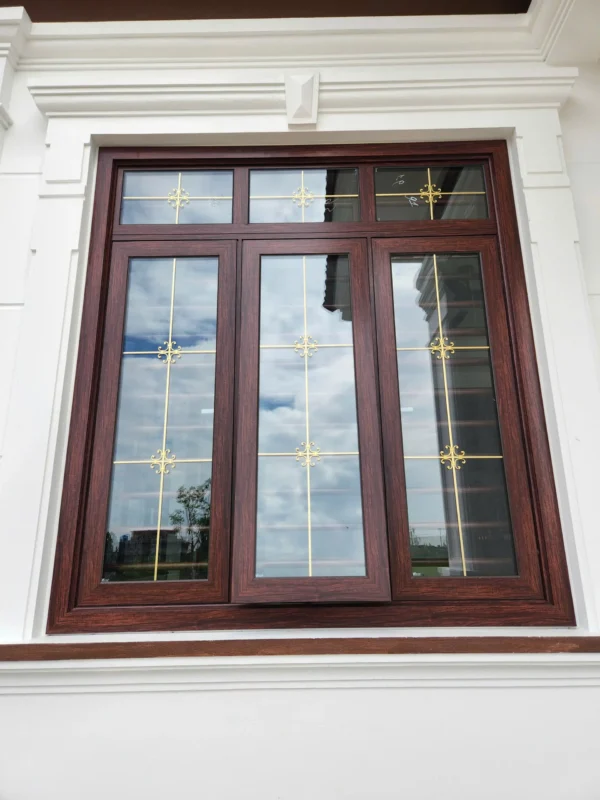 Cửa sổ nhôm BLK màu vân gỗ