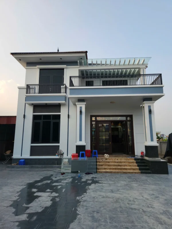 Nhà hoàn thiện thi công cửa nhôm kính tại Đông Hưng Thái Bình