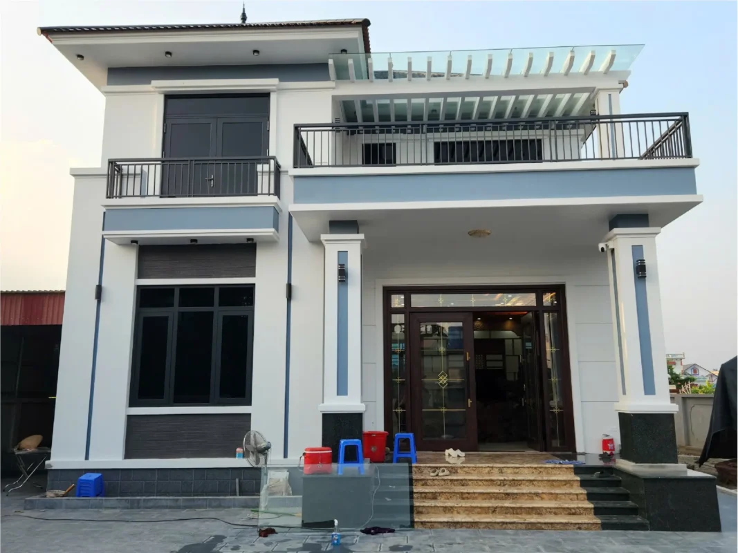 Thi công cửa nhôm BLK cho nhà dân tại Hưng Yên